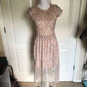 💖 Beautiful Pink and Black Dress 💖